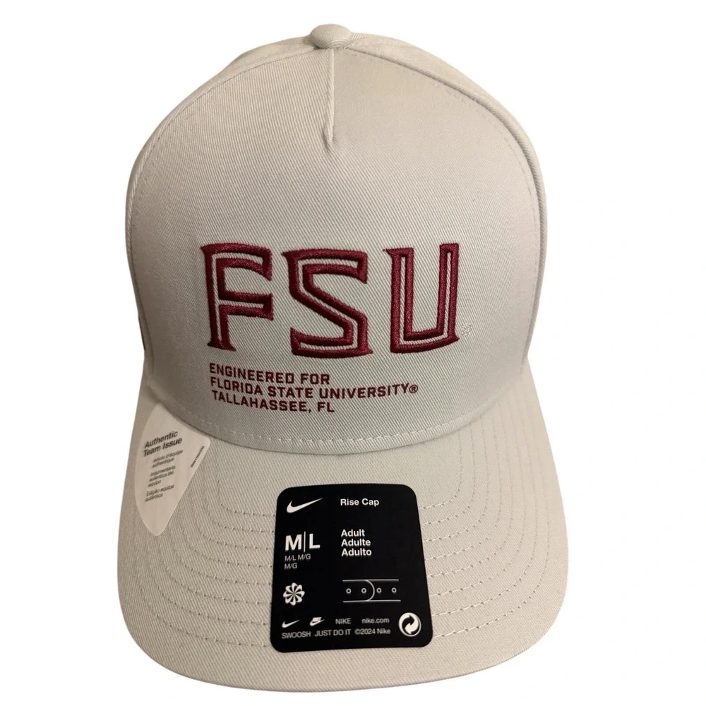 NEW Nike Florida State Seminoles On‎ Field NCAA Club Cap Adjustable Hat Sz M/L
